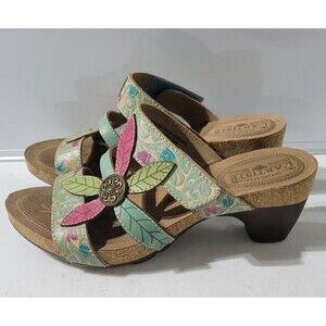 Spring Step L'Artiste Denita Floral Sandals Size 38